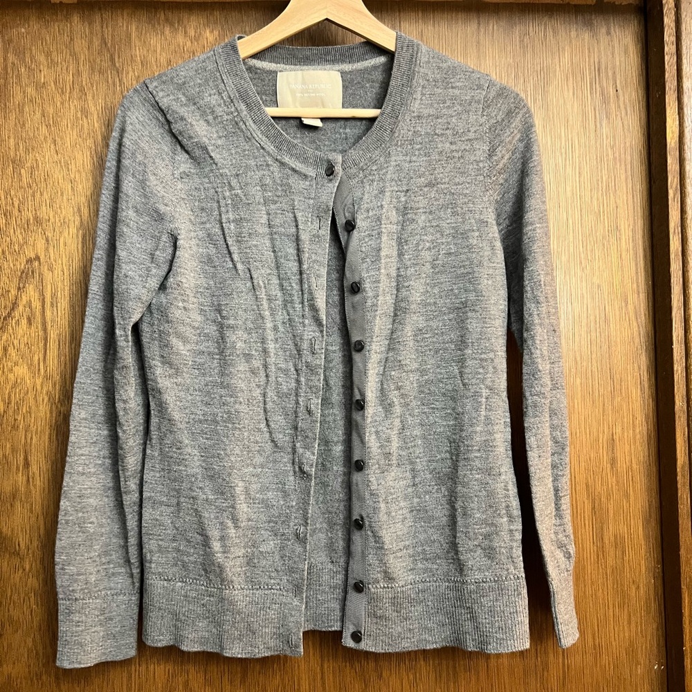 Gray Wool Banana Republic Sweater